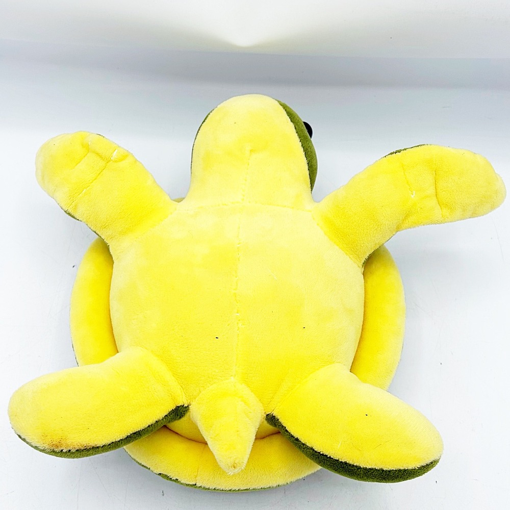 Green and Yellow Sea‎ Turtle Plush Stuffed Animal Soft Toy - Picture 2 of 6